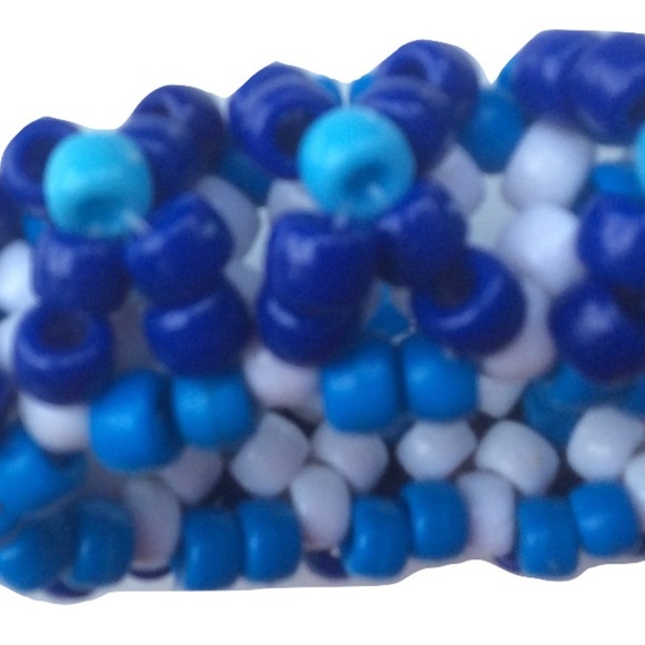 Excision Beaded X on Mini UFO Kandi Cuff Bracelet - Picture 4 of 5